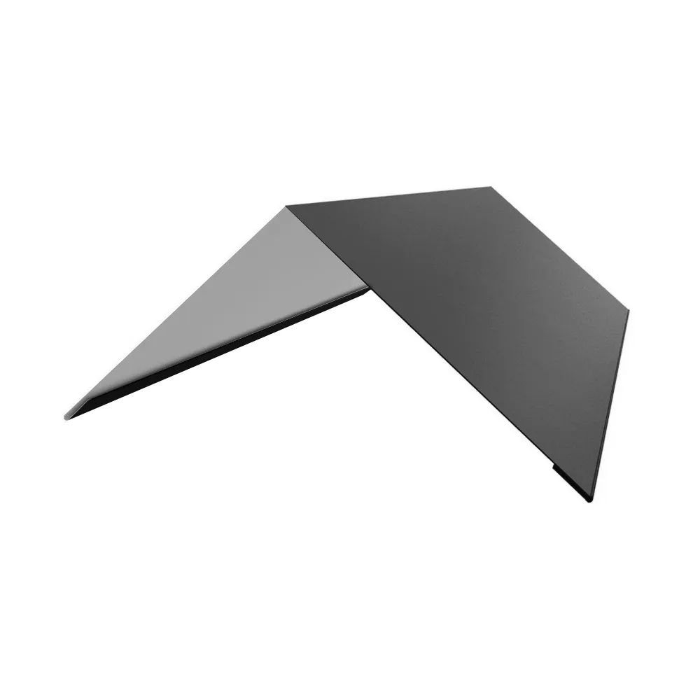 Firstblech in Anthrazit - dient als Abdeckkappe bei einem Satteldach